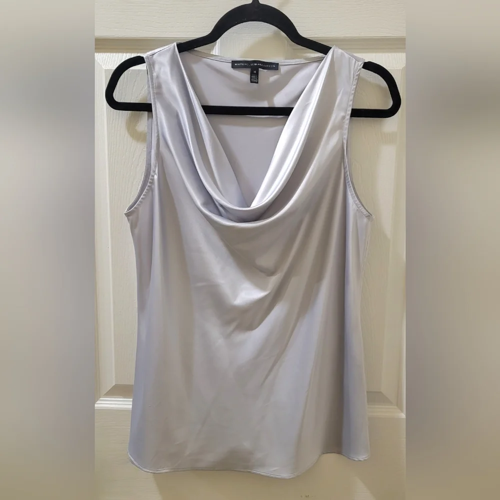 Whitehouse Silver Cowl Neck Blouse - Picture 2 of 3